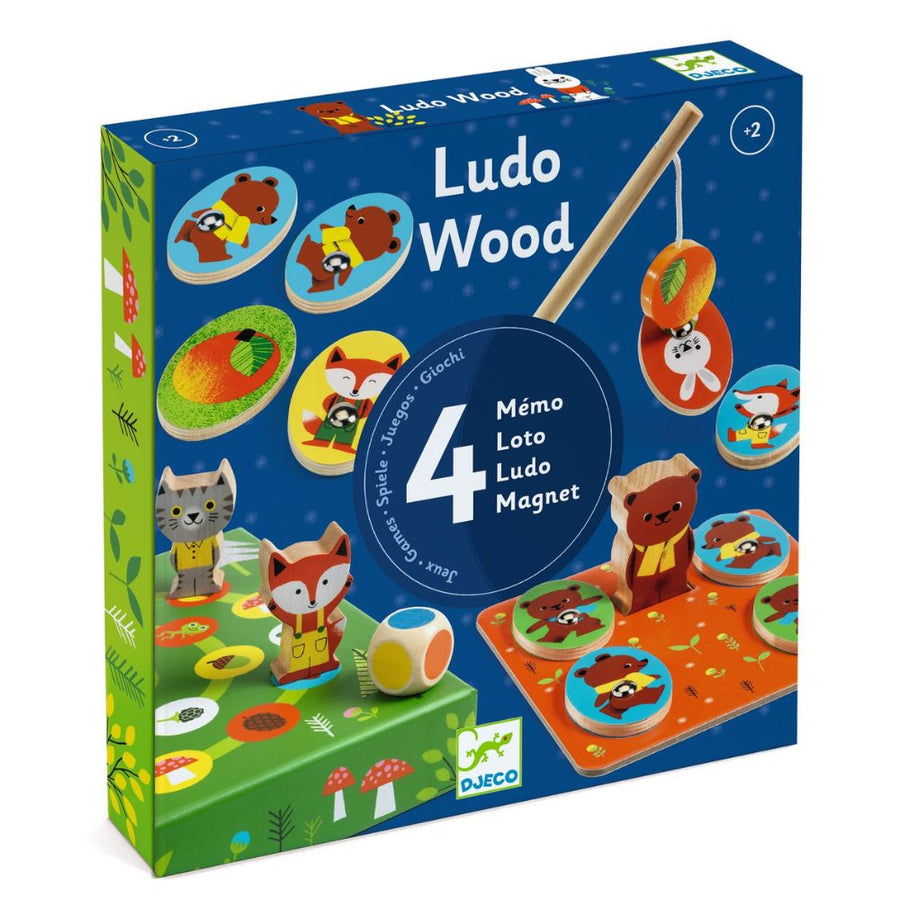 Djeco Toddler Wooden Games - Ludo Wood DJ01628