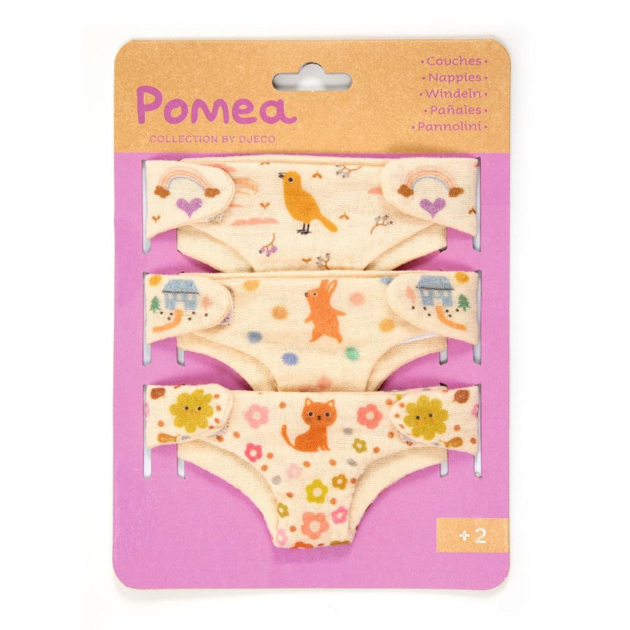 Djeco Pomea Set Of 3 Nappies DJ07791