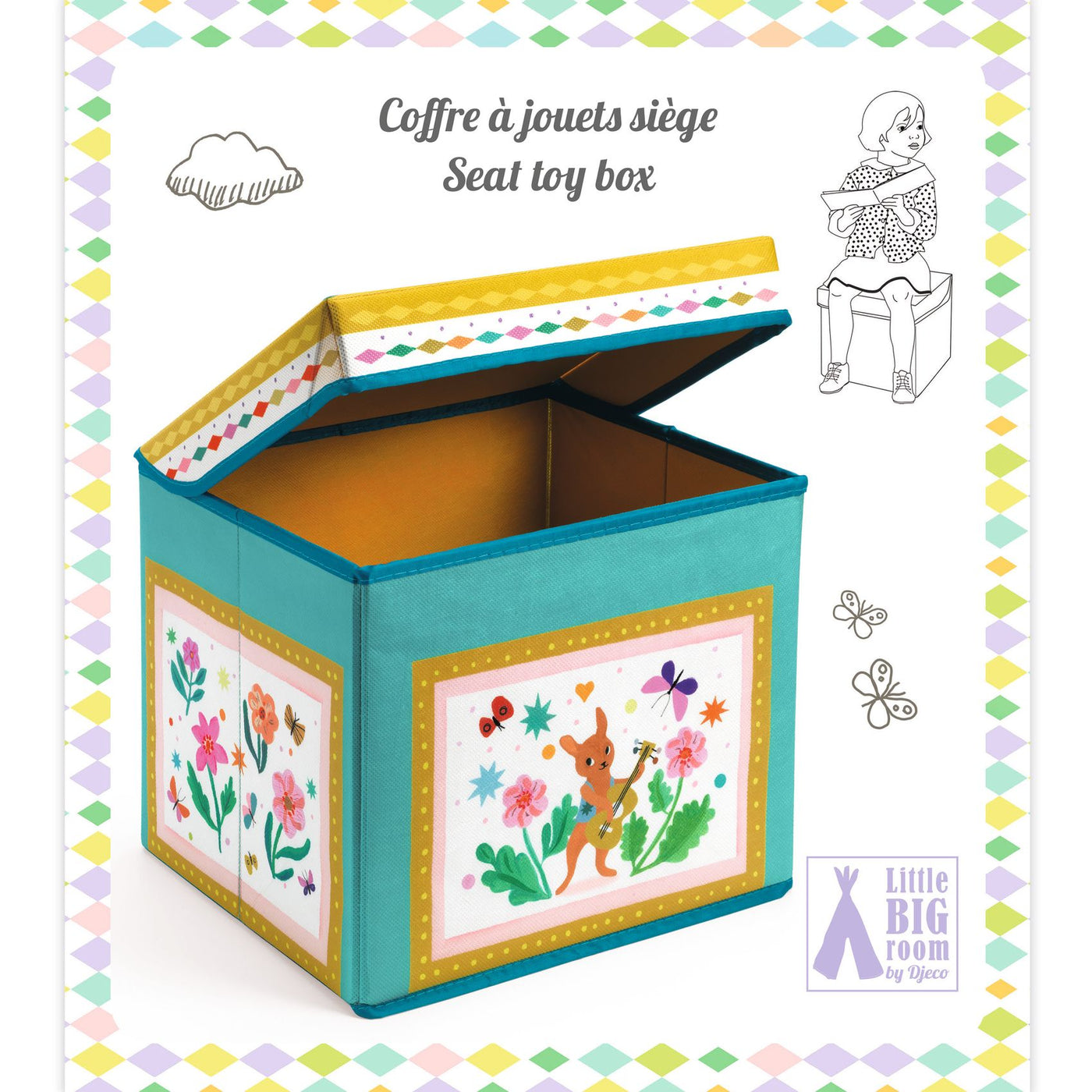Djeco Seat Toy Box Caravan DD04488