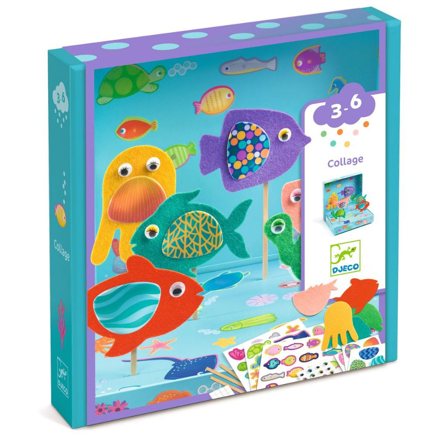 Djeco Stickers Collage - Happy Aquarium DJ00053
