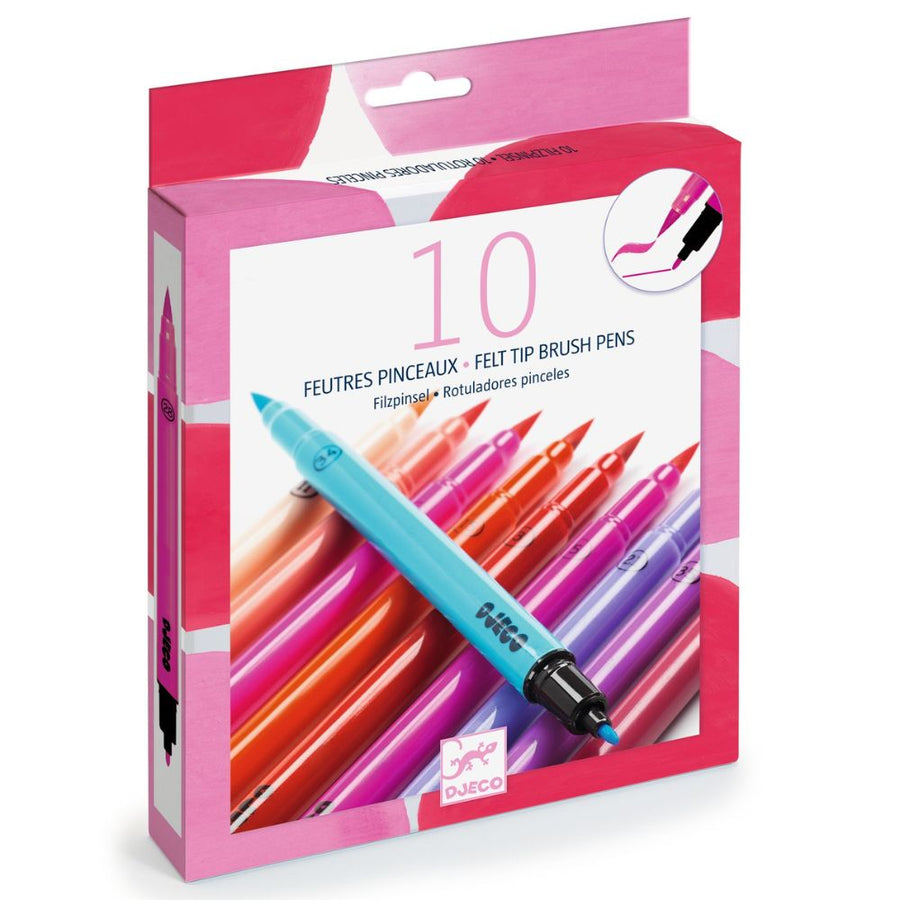 Djeco 10 Felt Tips Pinks DJ08802