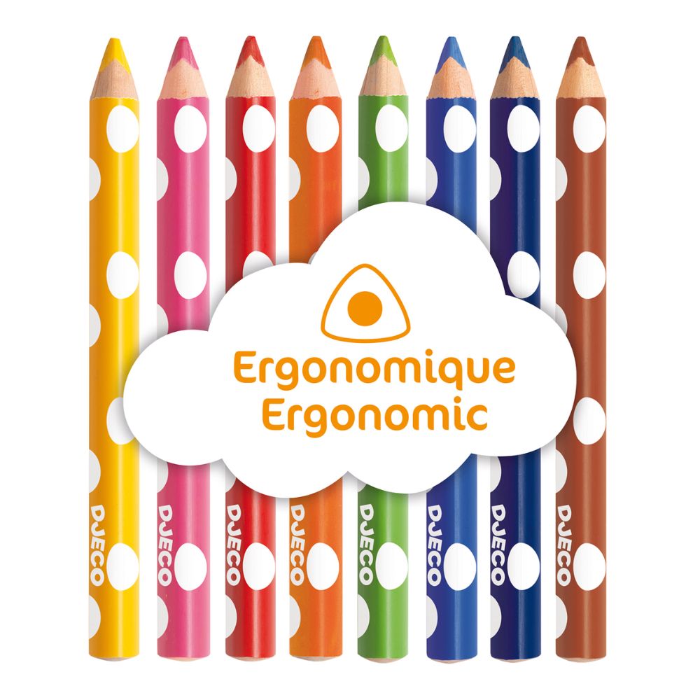 Djeco 8 Colouring Pencils 