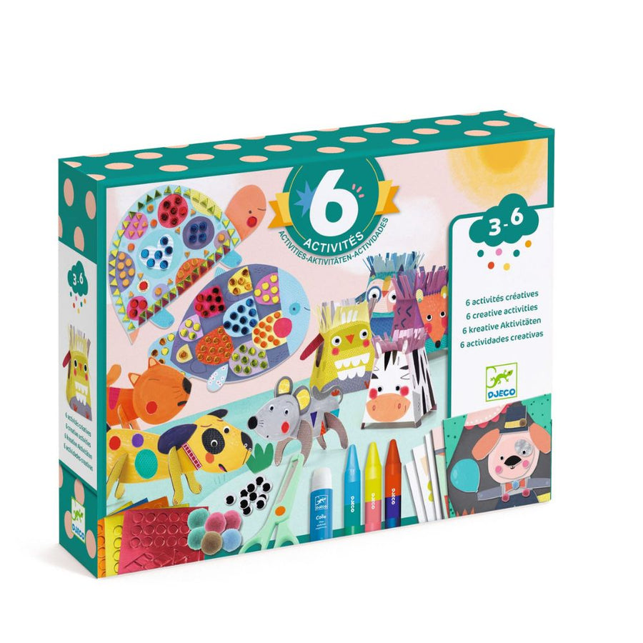 Djeco Multi Activity Kit Animal Houses - Craft Gifts For Kids