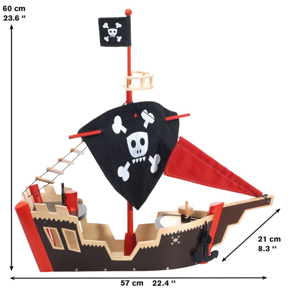 Djeco Arty Toys Ze Pirat Boat