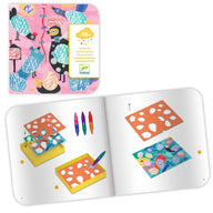 Djeco Colour Stop Fabulous Stencils Birdie & Co