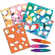 Djeco Colour Stop Fabulous Stencils 