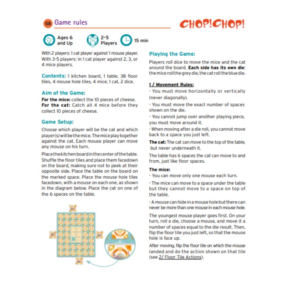 Djeco Strategy Games - Chop! Chop!