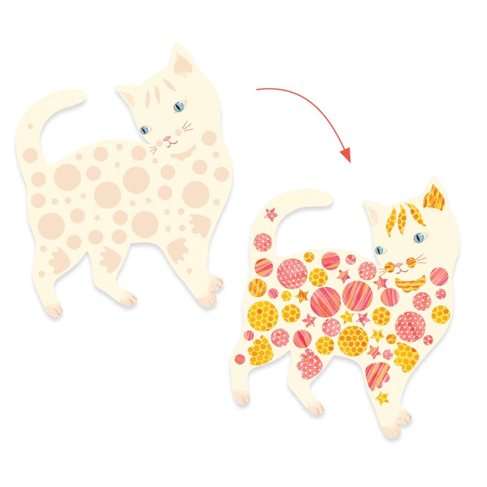 Djeco Create with Paper - Elodie's Cute Cats DJ00079