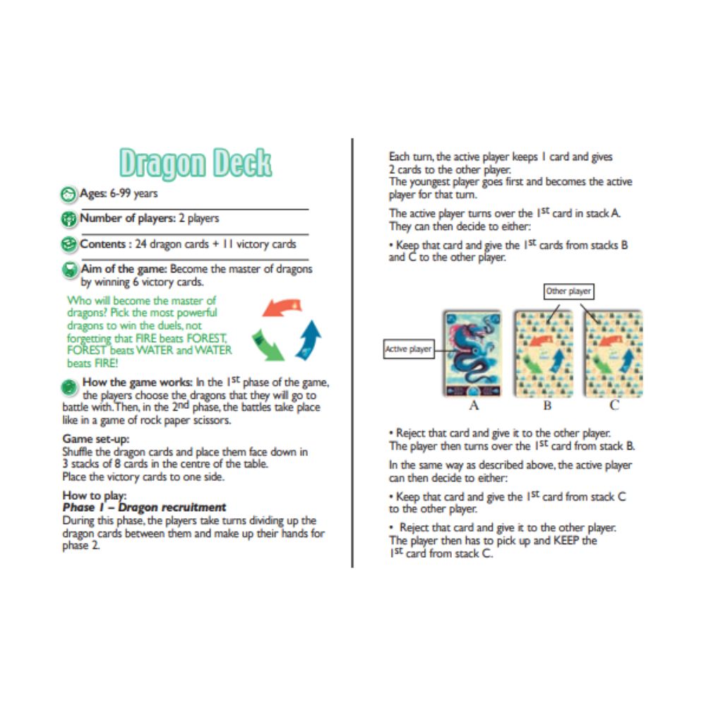 Djeco Playing Cards - Dragon Deck