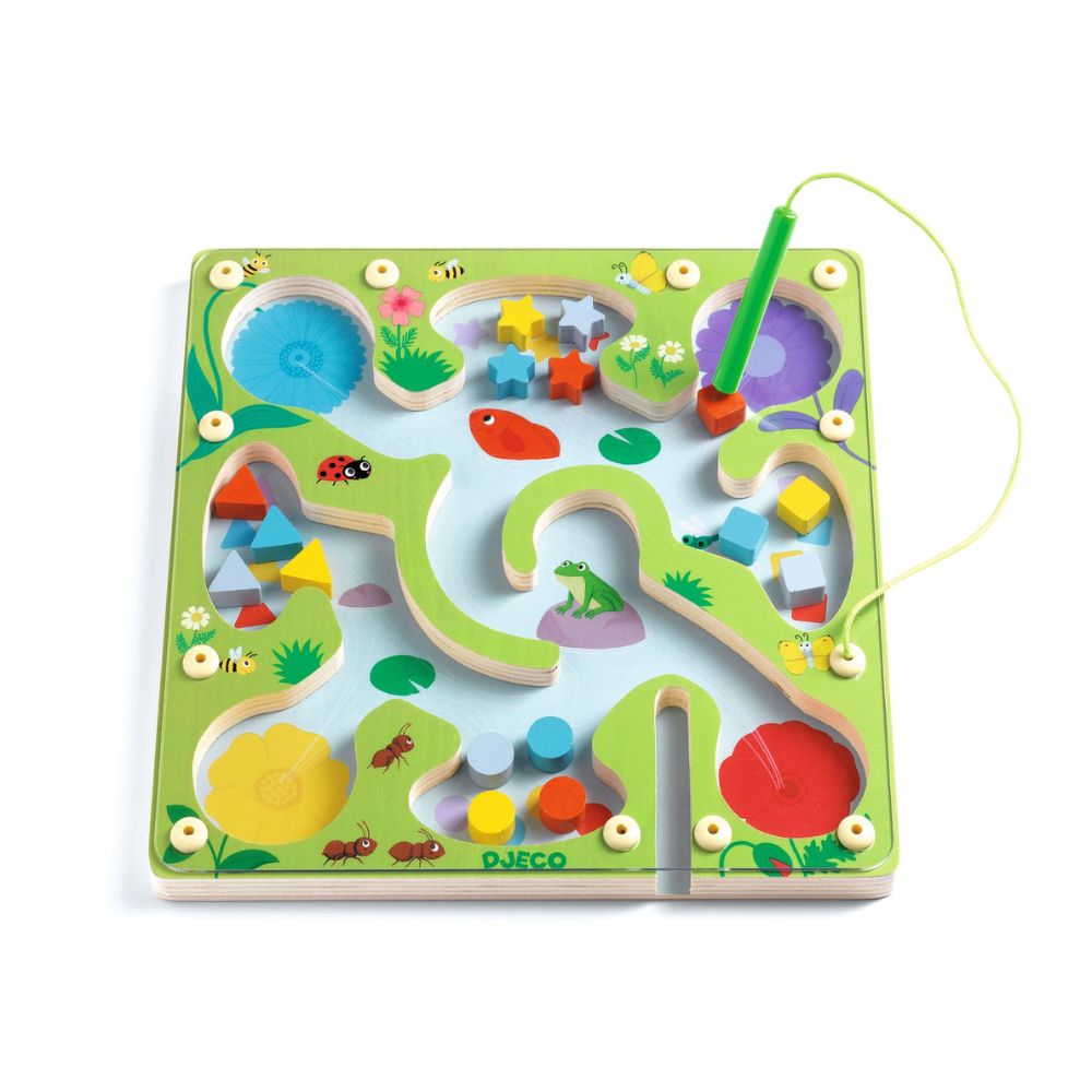 Djeco Educational Wooden Games - FrogyMaze DJ01614