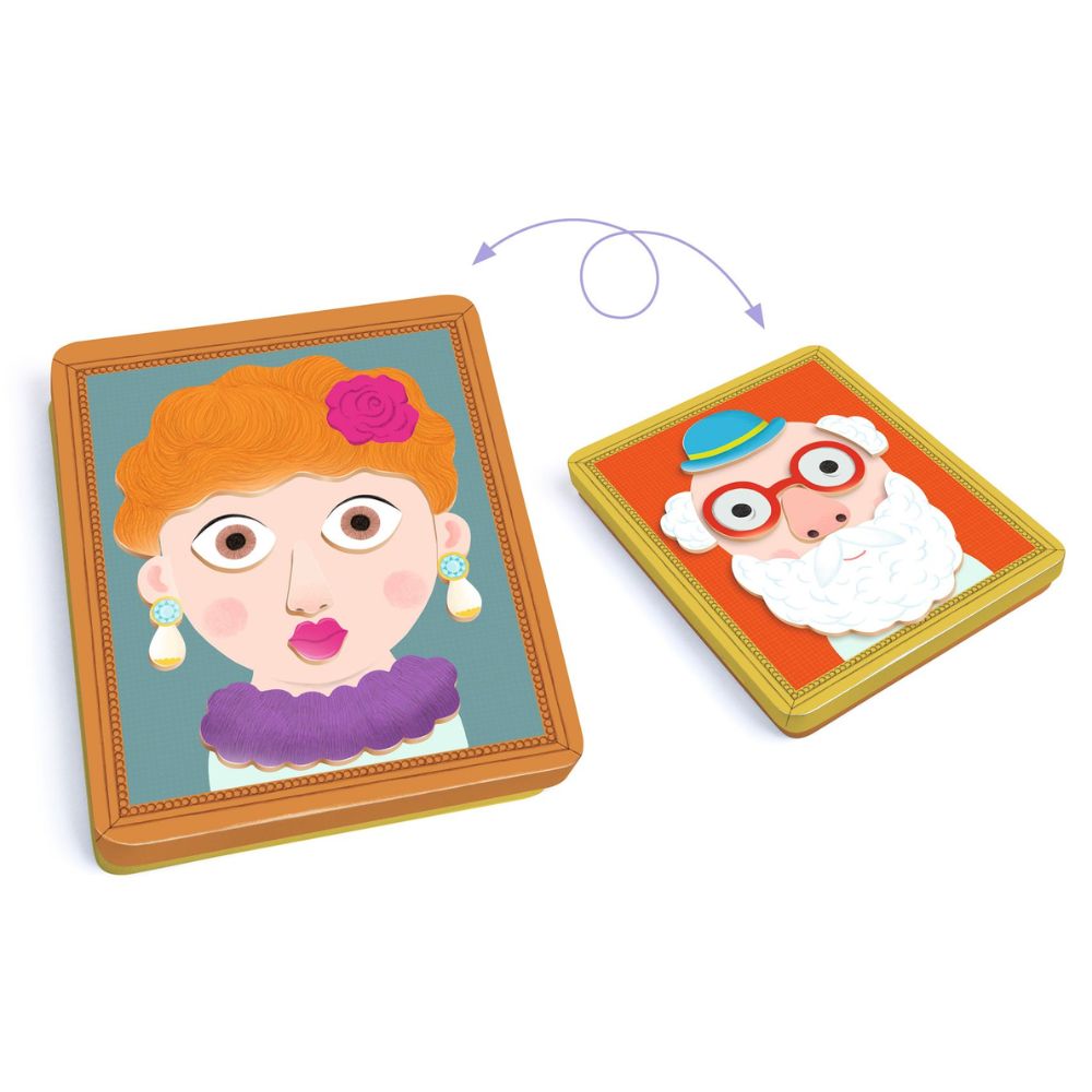 Djeco Inzebox Portraits - Magnetic Games DJ03072