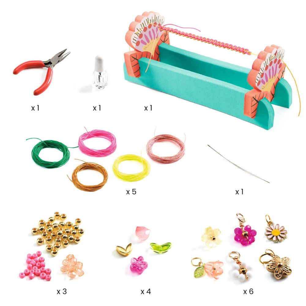 Djeco Macrame Bracelets to Make - Pink DJ00035