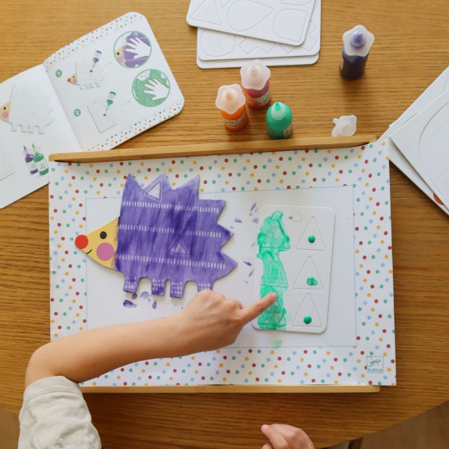 Toddler Crafts Djeco Magic Finger Painting Kit 