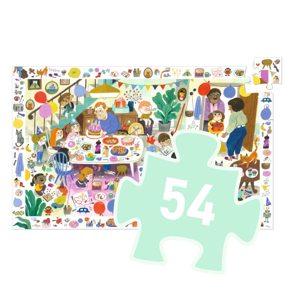 Djeco Observation Puzzle - The Birthday Party
