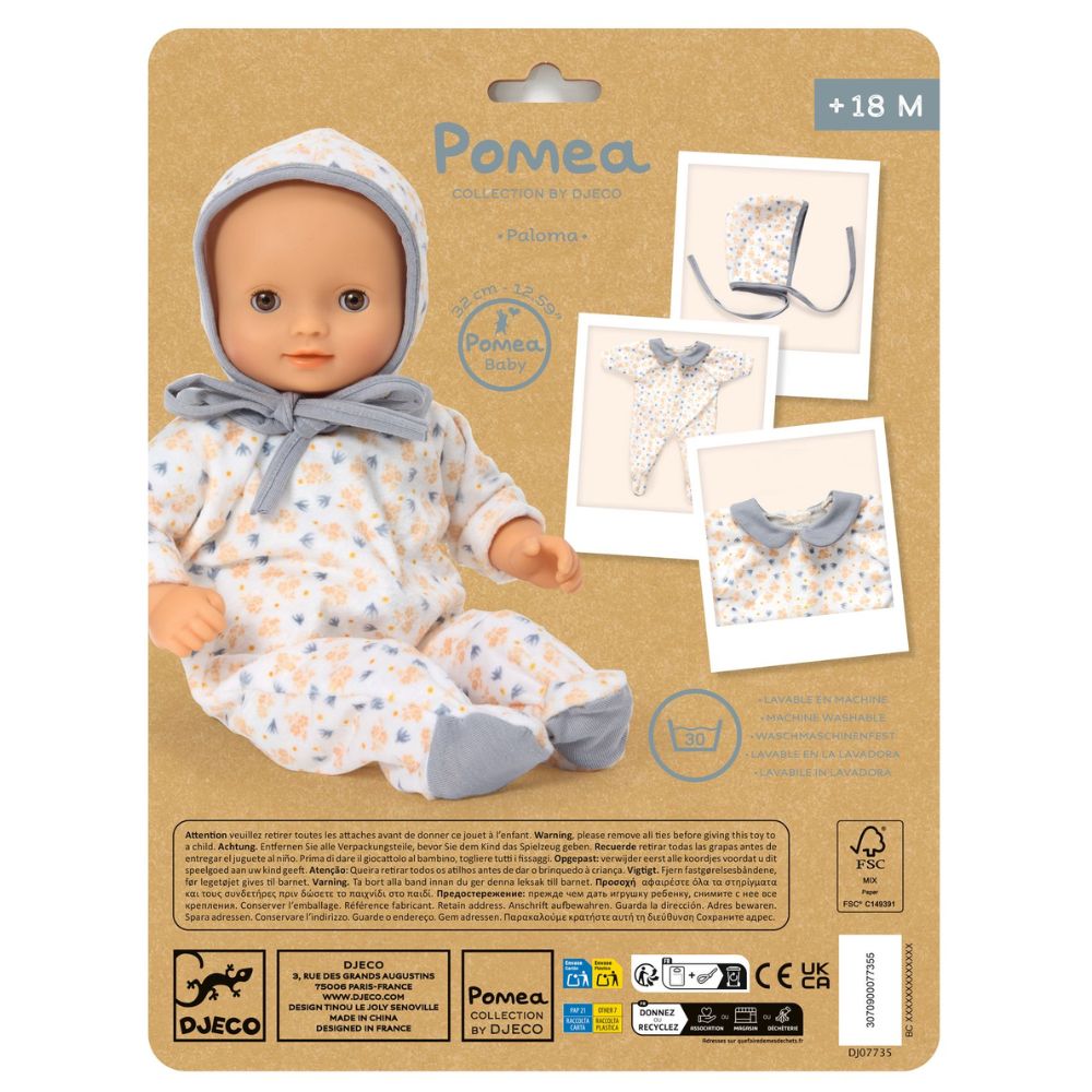 Djeco Pomea Baby Sleepsuit Paloma DJ07735