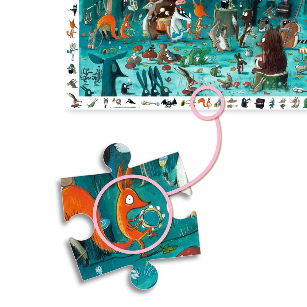 Djeco Observation Puzzle 35 pcs - The Orchestra