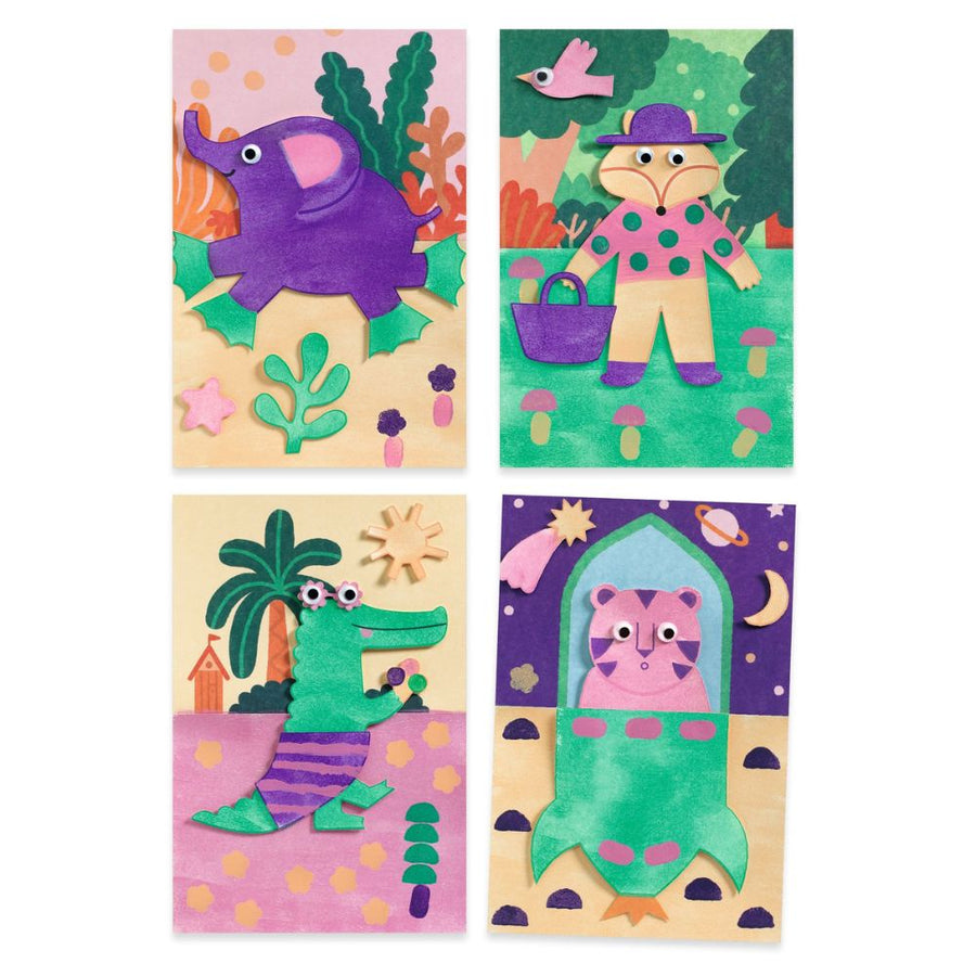 Djeco Sponge Painting - Extraordinary Holidays DJ00069