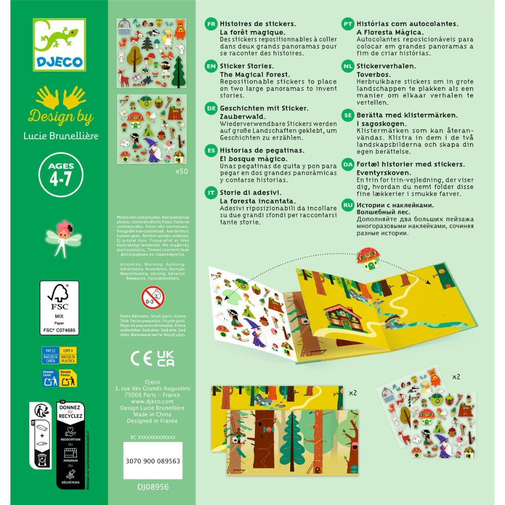 Djeco Sticker Story - The Magical Forest DJ08956