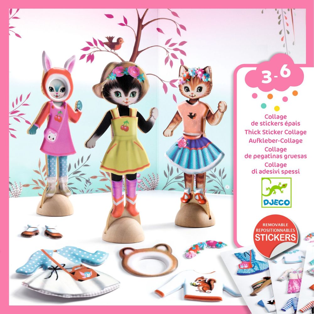 Djeco Little Wardrobe - A Collage Activity for ages 3+