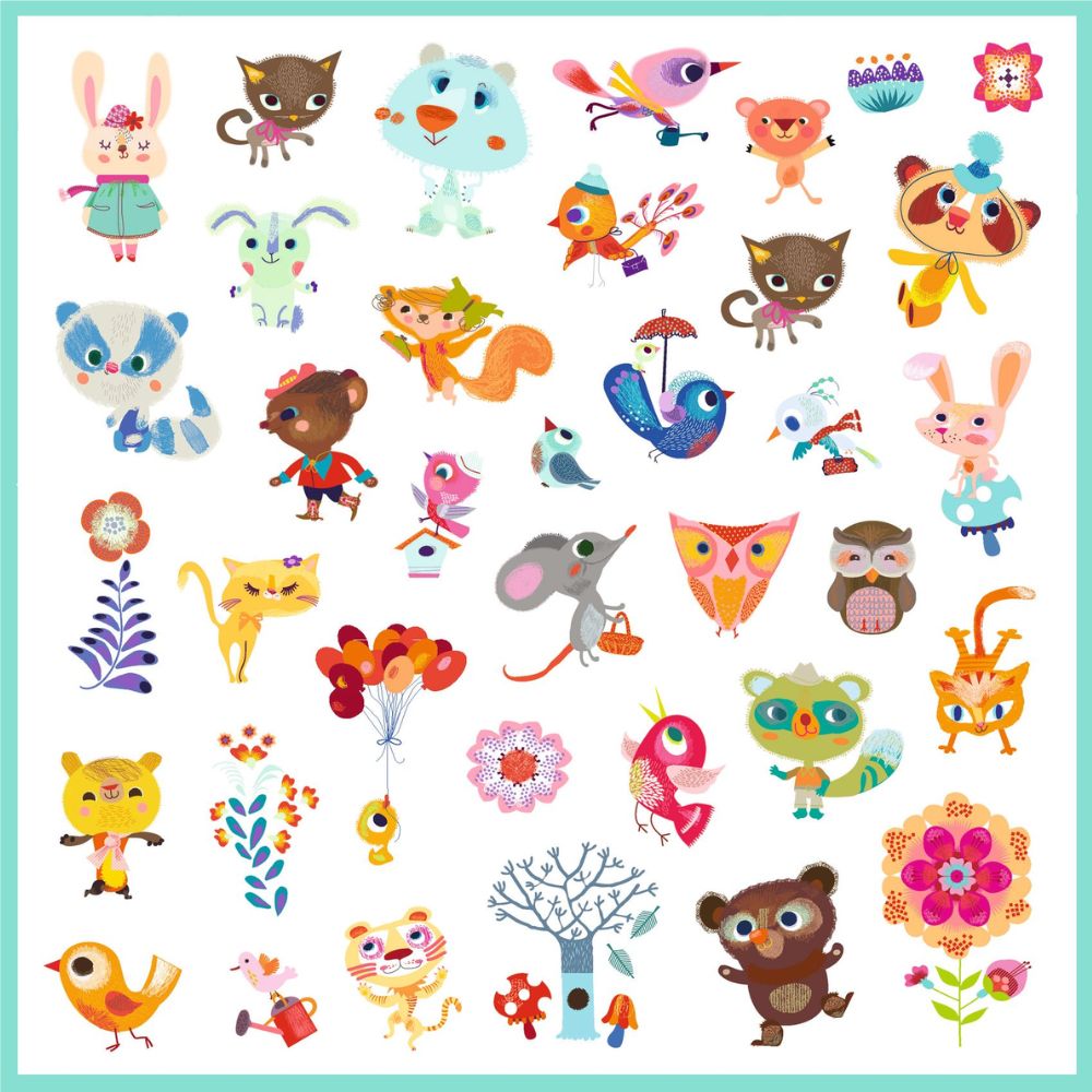 Djeco Stickers Small Friends
