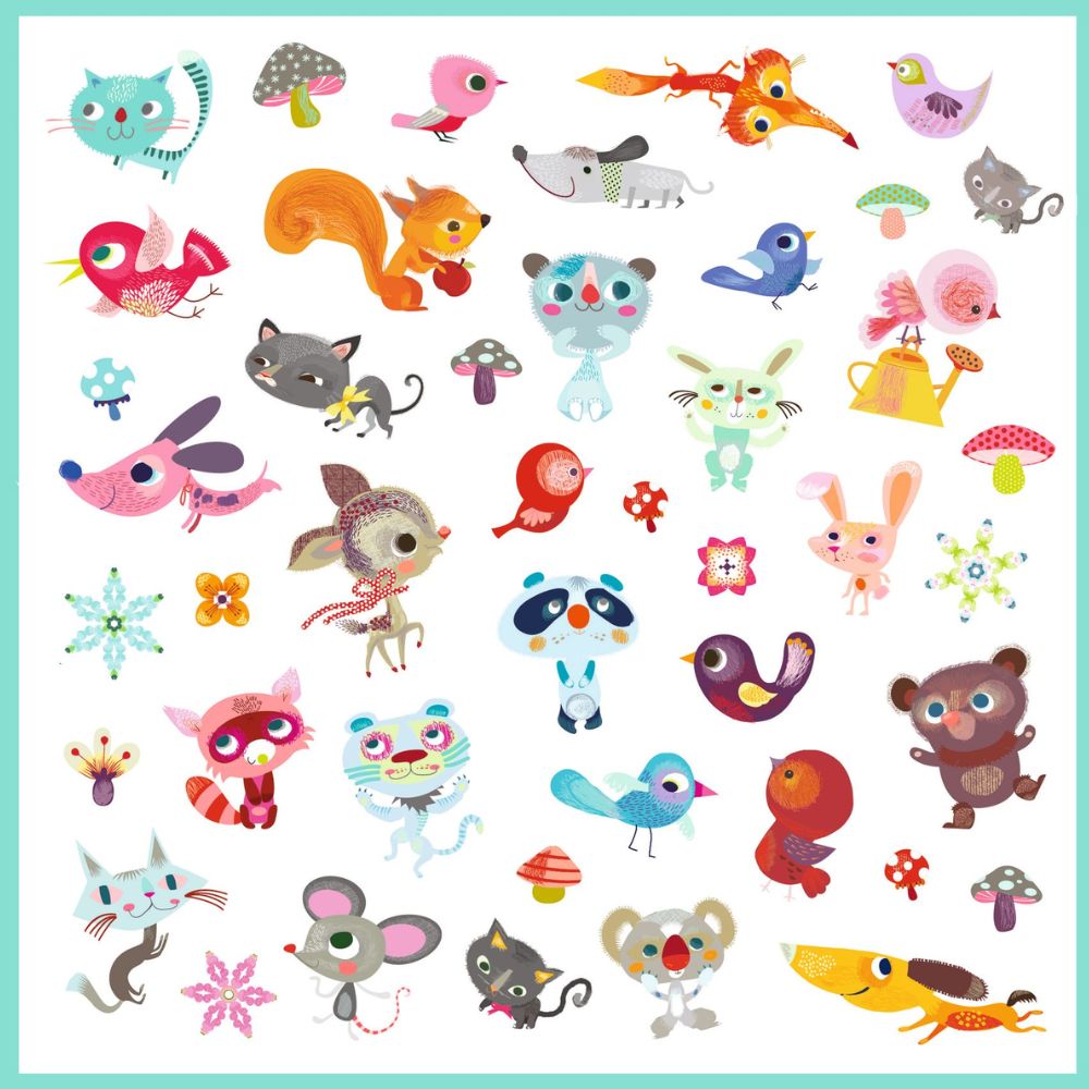 Djeco Stickers Small Friends