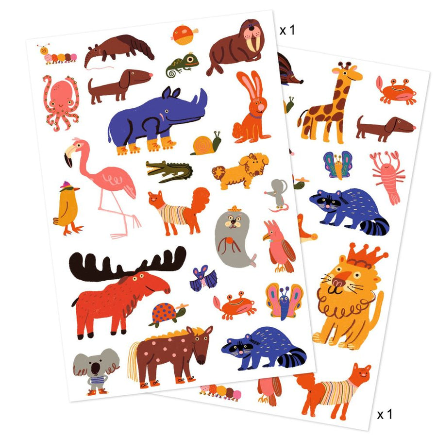 Djeco Tattoos - Funny Animals