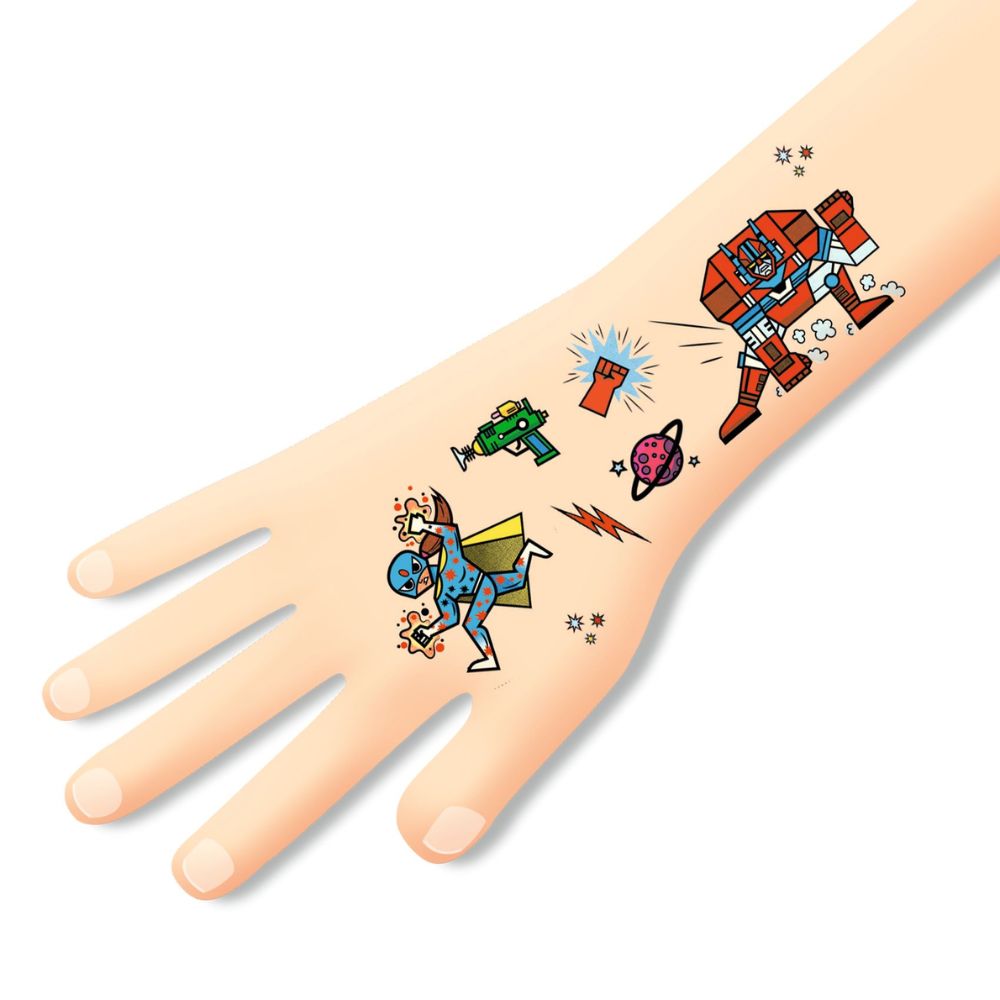 Djeco Tattoos - Heroes vs Villains