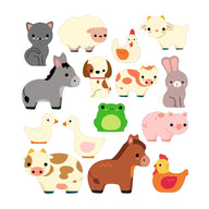 Djeco Thick and Easy Reusable Sticker scene for Little Ones - Farm DJ00099