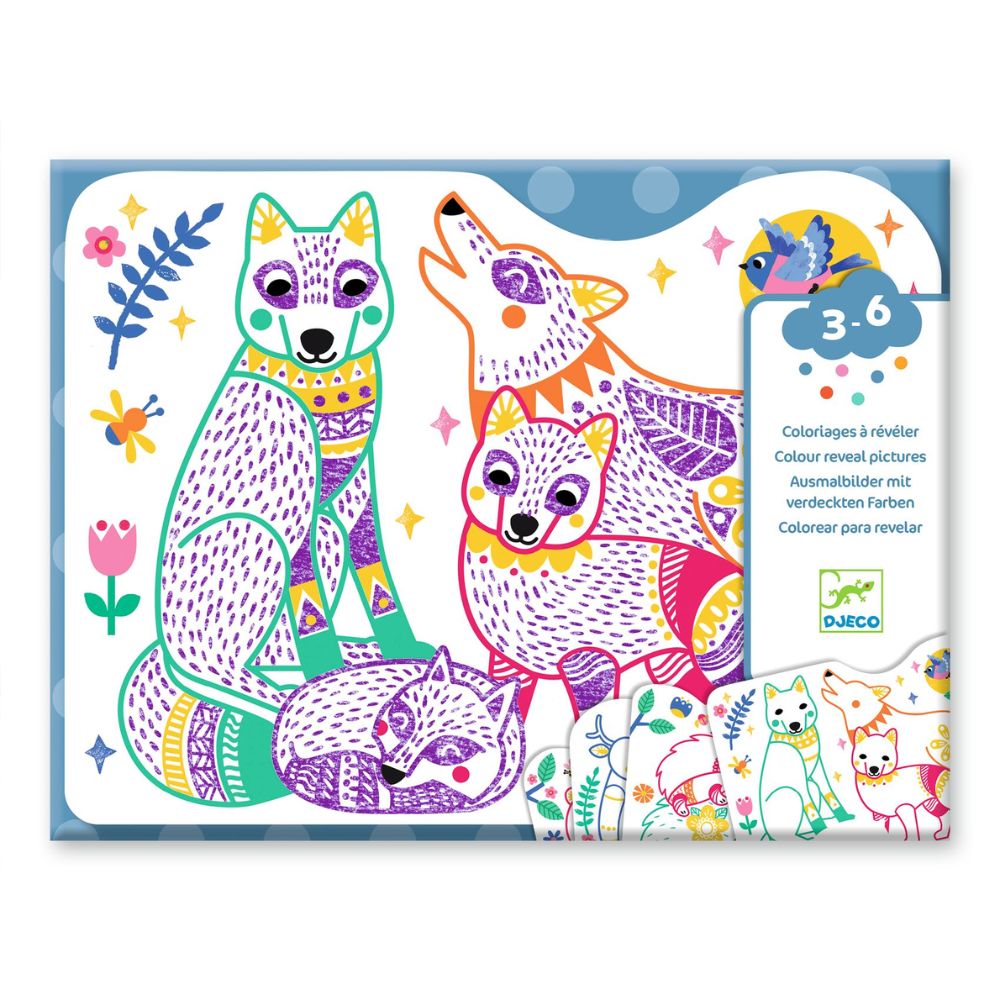 Djeco Magic Colour Reveal Forest Families