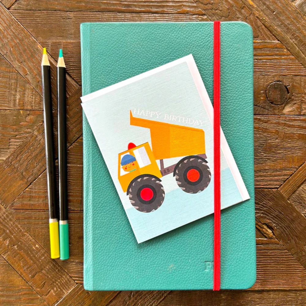 Dump Truck Birthday Card