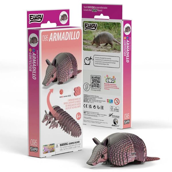 EUGY Armadillo - Kids Cardboard Craft Kit
