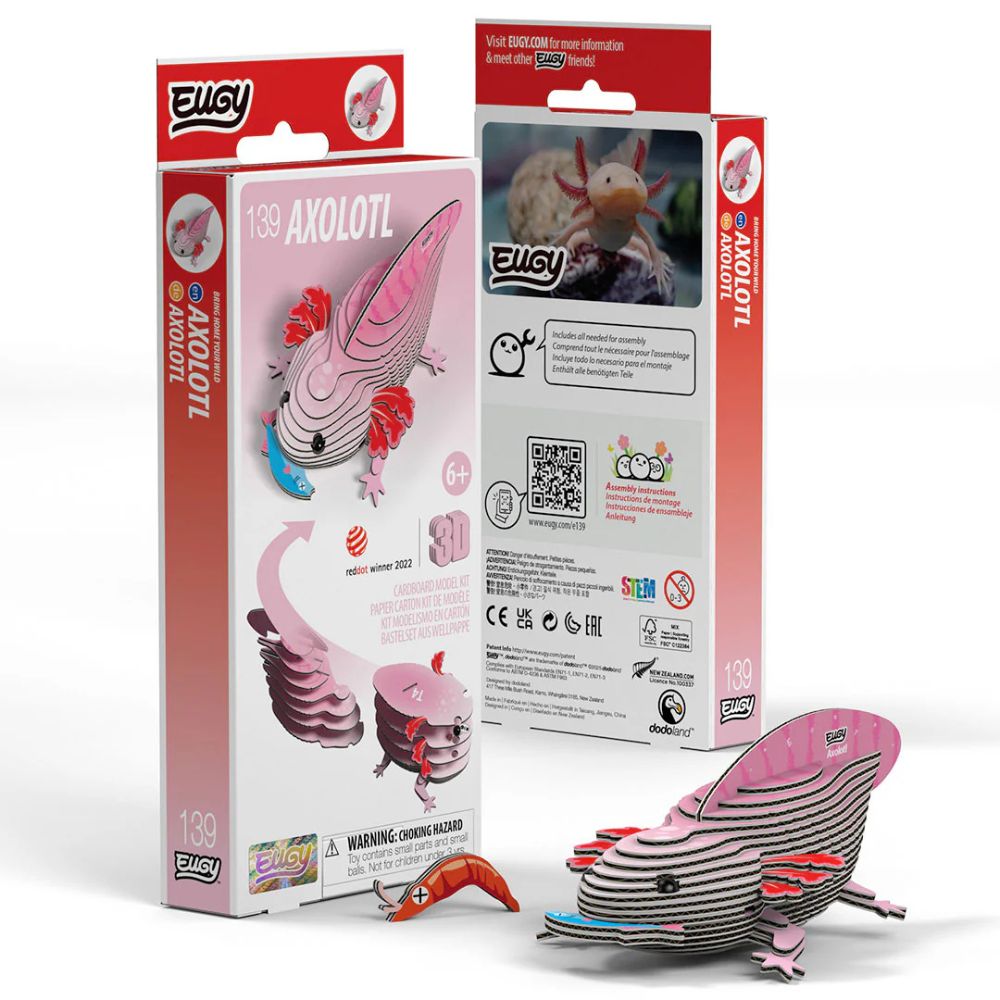 EUGY Axolotl - Kids Cardboard Craft Kit