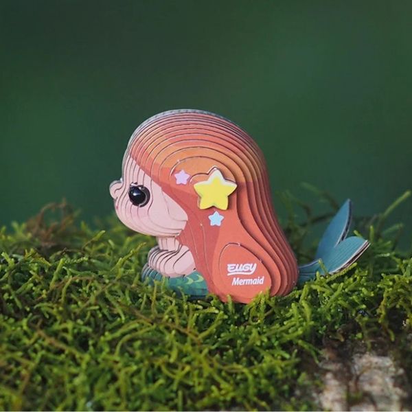 EUGY Mermaid - Kids Cardboard Craft Kit