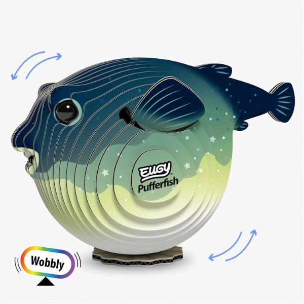 EUGY Pufferfish - Kids Cardboard Craft Kit