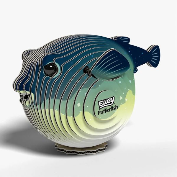 EUGY Pufferfish - Kids Cardboard Craft Kit