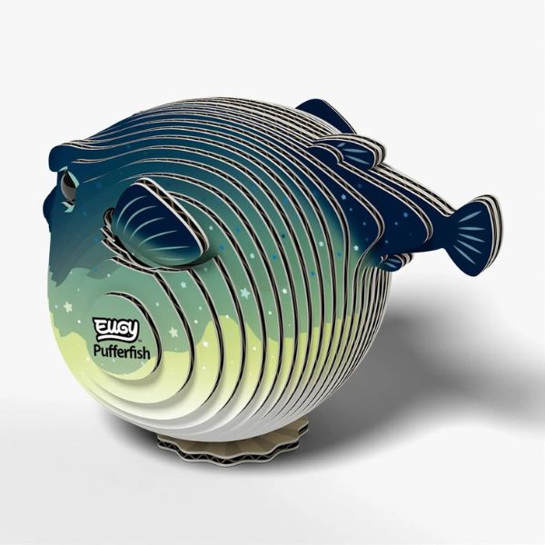 EUGY Pufferfish - Kids Cardboard Craft Kit