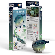 EUGY Pufferfish - Kids Cardboard Craft Kit