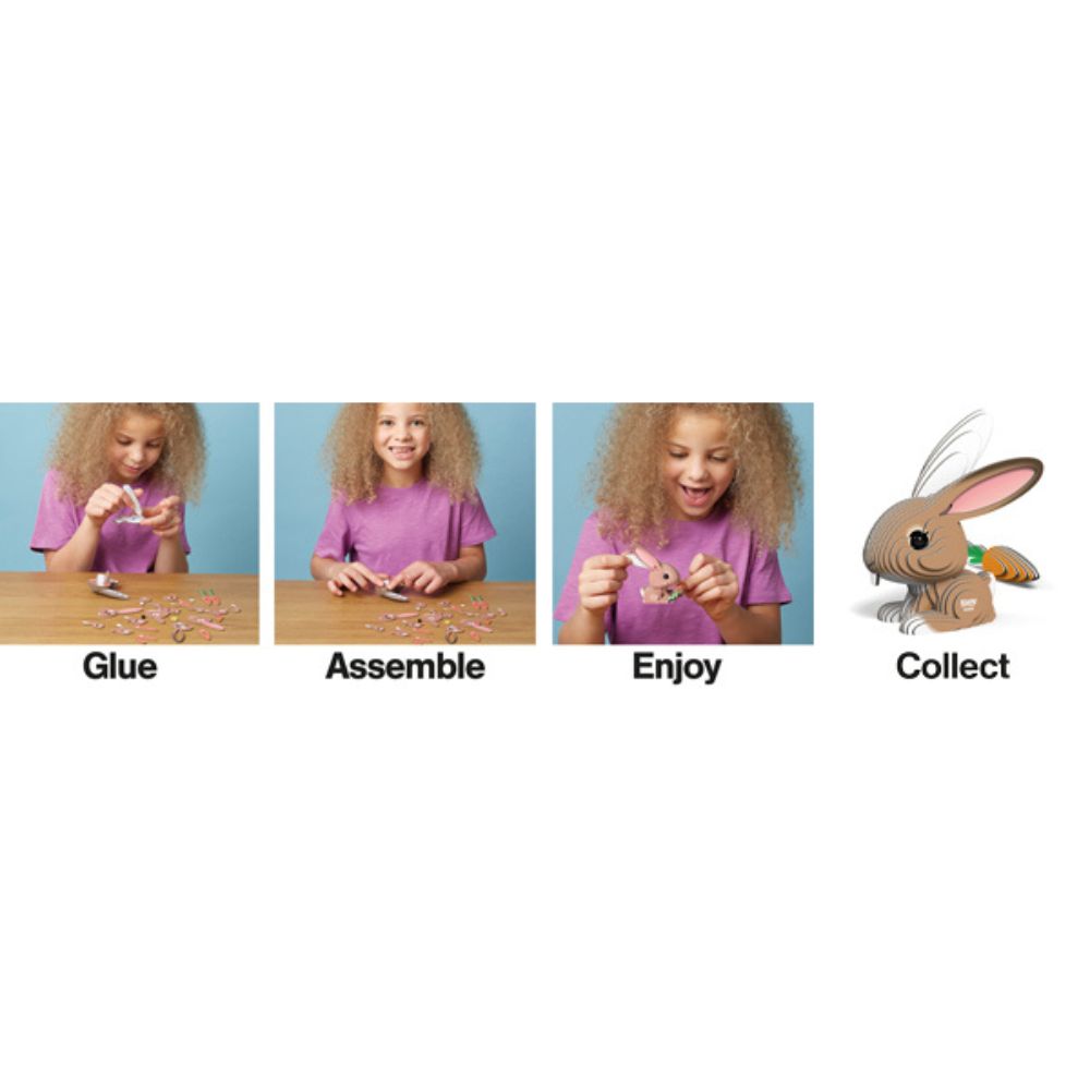 EUGY Rabbit - Kids Cardboard Craft Kit
