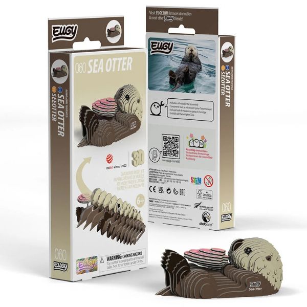 EUGY Sea Otter - Kids Cardboard Craft Kit