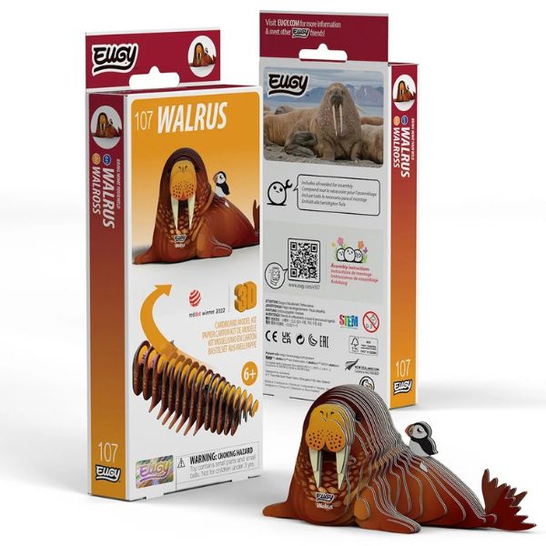 EUGY Walrus - Kids Cardboard Craft Kit
