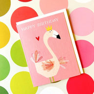 Flamingo Happy Birthday Card