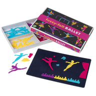 Fuzzy Felt Ballet set with ballerinas and theatre backdrop