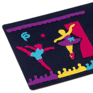 Fuzzy Felt Ballet set with ballerinas and theatre backdrop