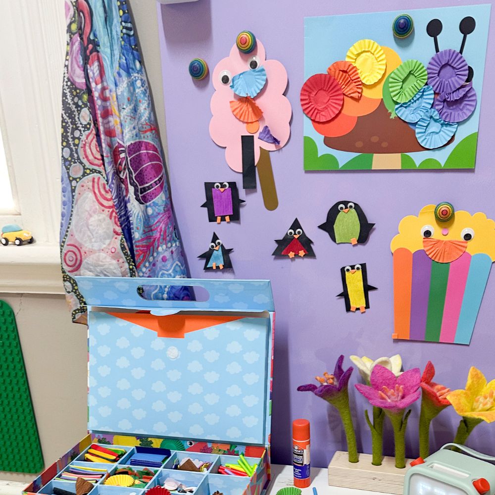 Garden Collage Sensory Craft Box For Kids - My Creative Box