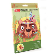 3D Bear Hanging Decoration To Make - Craft Gifts for 4 yrs +
