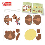 3D Bear Hanging Decoration To Make - Craft Gifts for 4 yrs +