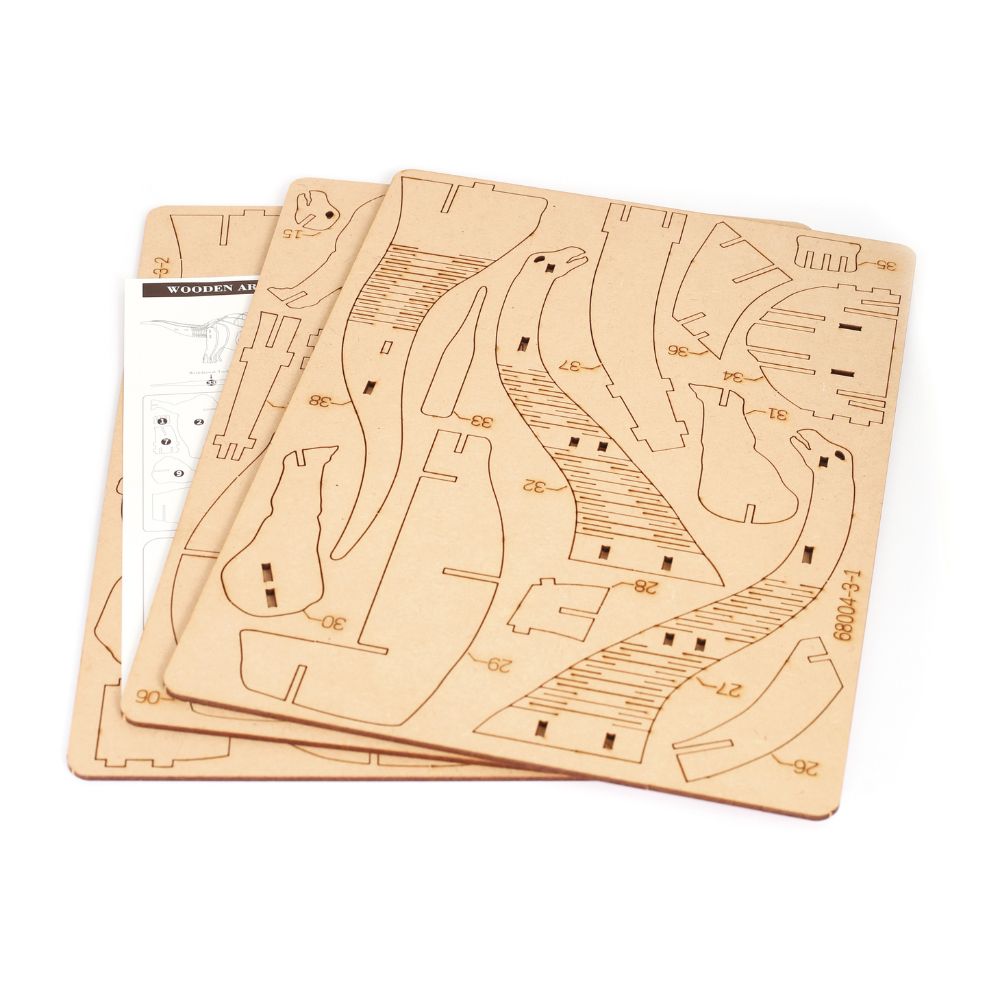 Dinosaur 3D Wooden Model Kit - Diplodocus