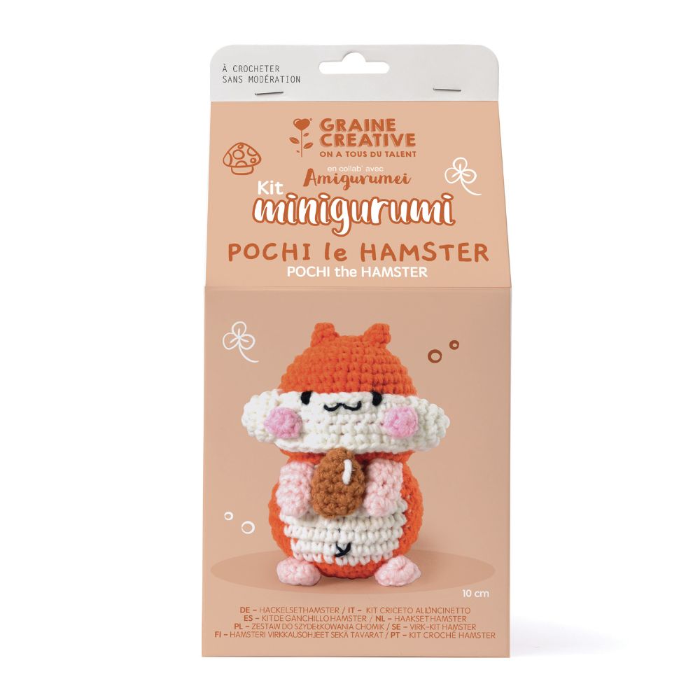 Amigurumi Crochet Mini Kit - Pochi The Hamster
