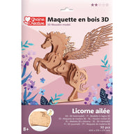 Graine Creative 3D Wooden Model Kit - Unicorn