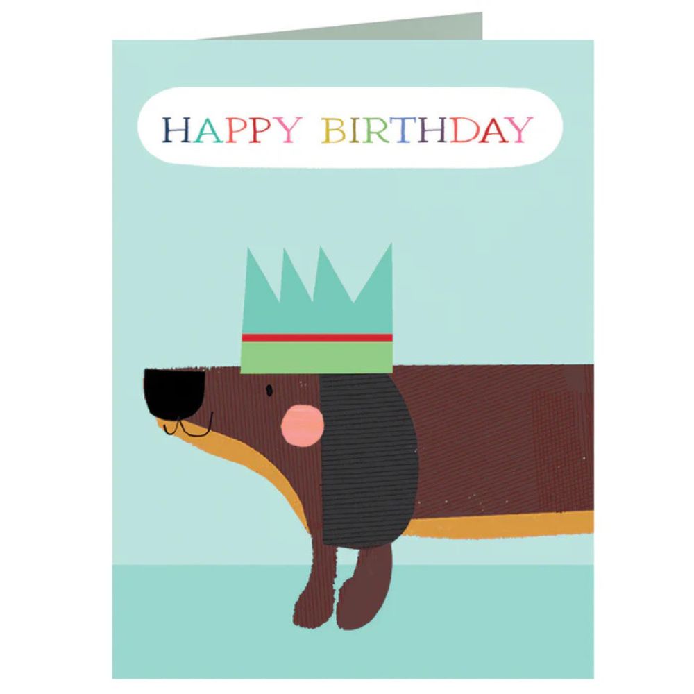 Sausage Dog Birthday Card